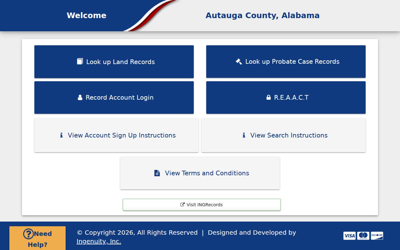 Autauga County court dockets Probate Online Services portal